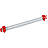 5-0-2 Toolflex One Schiene 54 cm ohne Halter rot