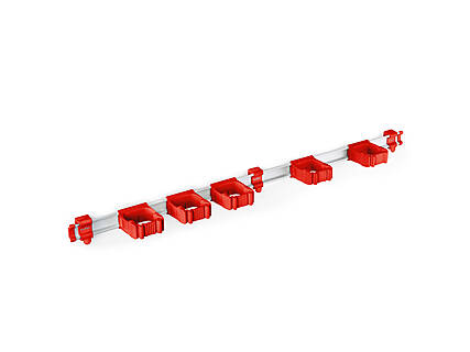 9-5-2 Toolflex One Schiene 94 cm mit 5 Haltern rot