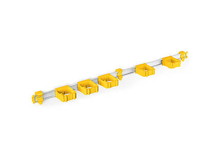 9-5-7 Toolflex One Schiene 94 cm mit 5 Haltern gelb