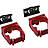 TF2-2 Toolflex One Halter 15-35 mm in rot im 2er-Pack
