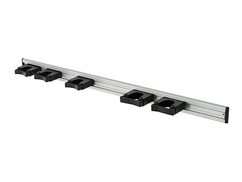 100-559-32 Toolflex Aluschiene 90 cm bestückt mit 5 Haltern schwarz