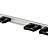 100-559-32 Toolflex Aluschiene 90 cm bestückt mit 5 Haltern schwarz