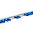 105-659-32 Toolflex Aluschiene 90 cm in blau bestückt mit 5 Haltern