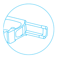 Toolflex One Reinigung hinter der Schiene