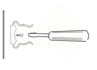 Toolflex Micky Clip Montage mit Schrauben