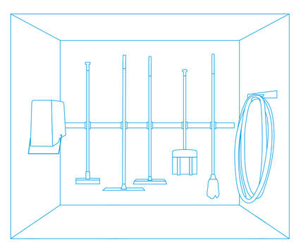 Putzkammer ordentlich mit Toolflex System